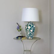 Lamp Grandiflora With White Shade - Smallhill Furniture Co.