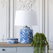 Lamp Ruban With White Shade - Smallhill Furniture Co.