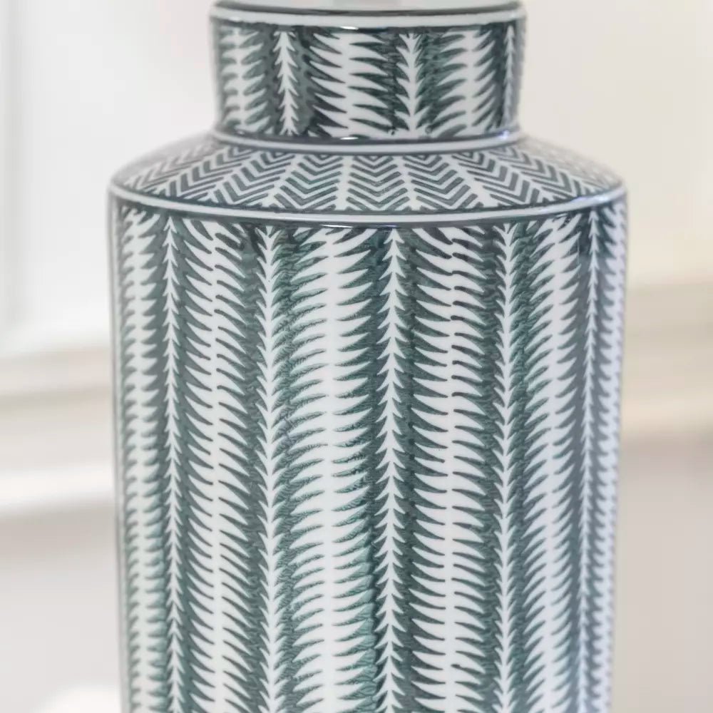 Lamp Serrato Carbon With Taupe Shade - Smallhill Furniture Co.