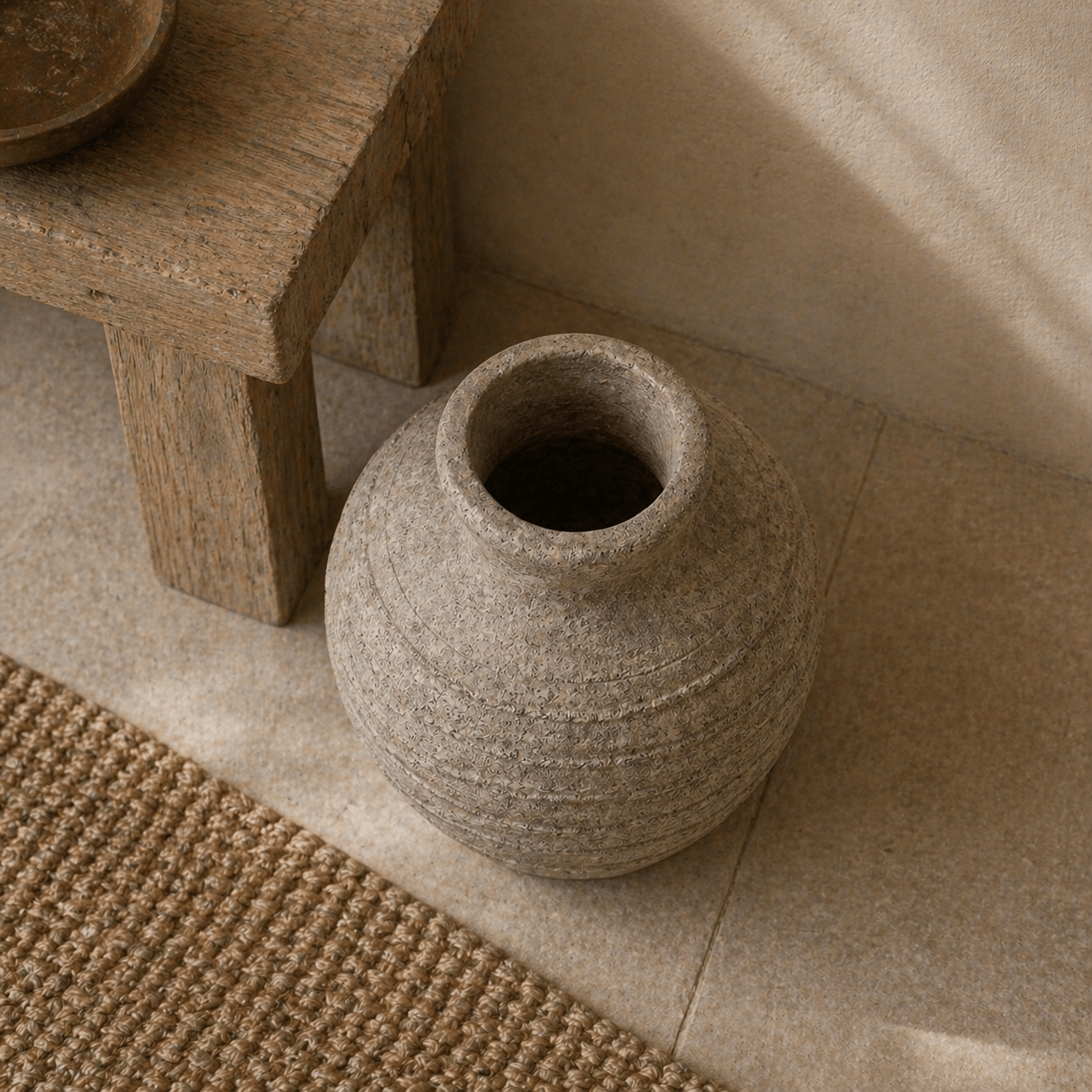 Large Tuscan Grey Vase - Smallhill Furniture Co.