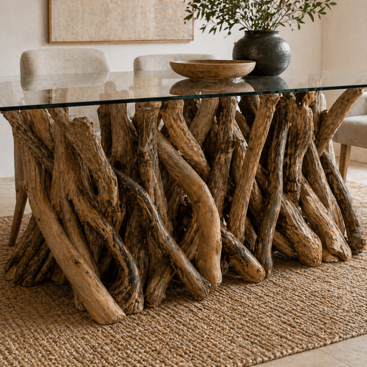 Leila Branchwood Rectangular Dining Table (180cm) - Smallhill Furniture Co.
