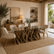 Leila Branchwood Rectangular Dining Table (180cm) - Smallhill Furniture Co.