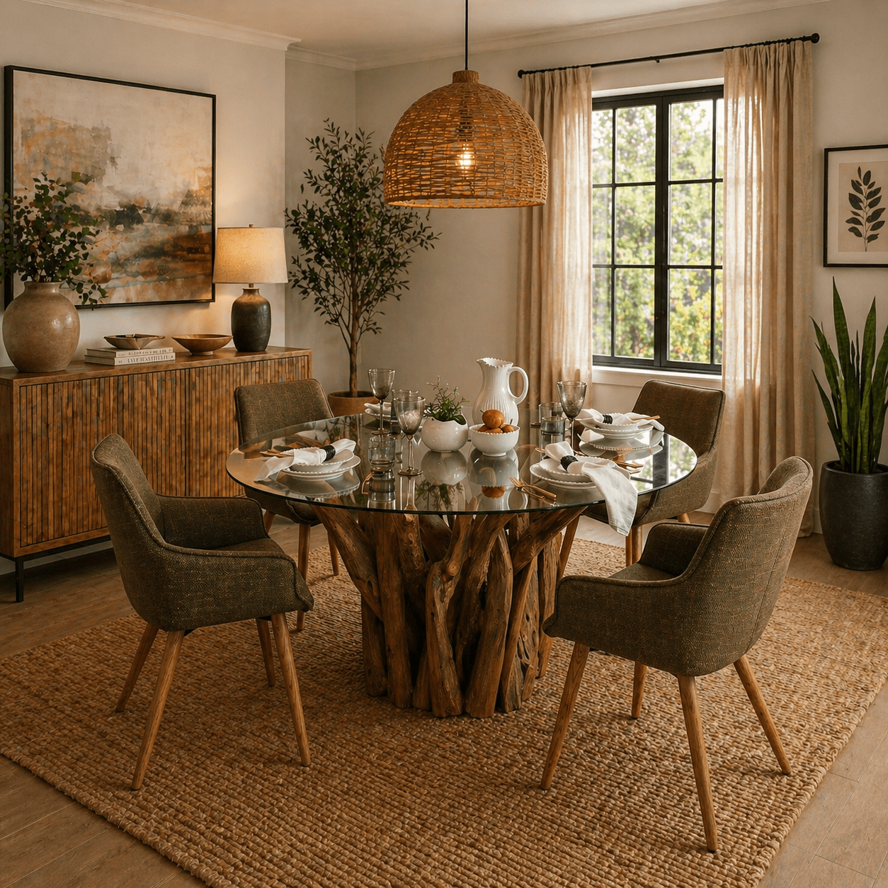 Leila Round Dining Table (160cm) - Smallhill Furniture Co.