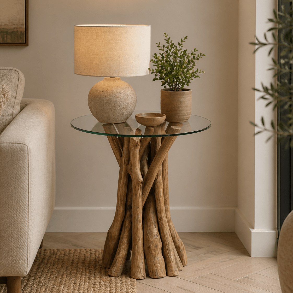 Leila Tall Lamp Table - Smallhill Furniture Co.