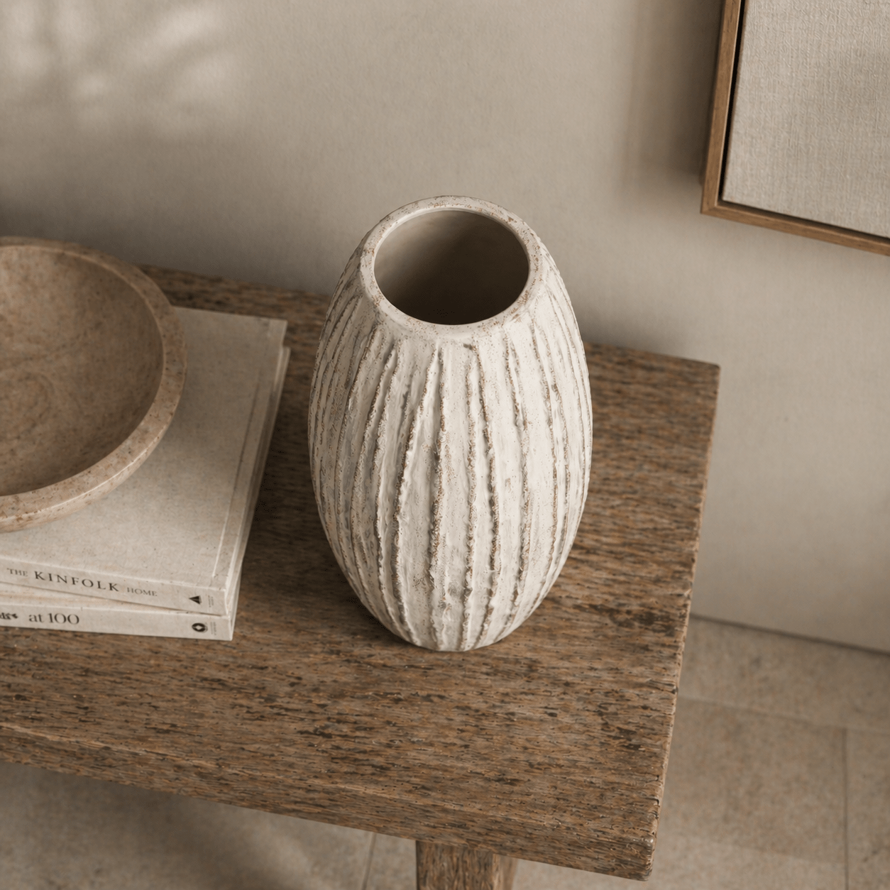 Lorenzo Large Fin Vase - Smallhill Furniture Co.