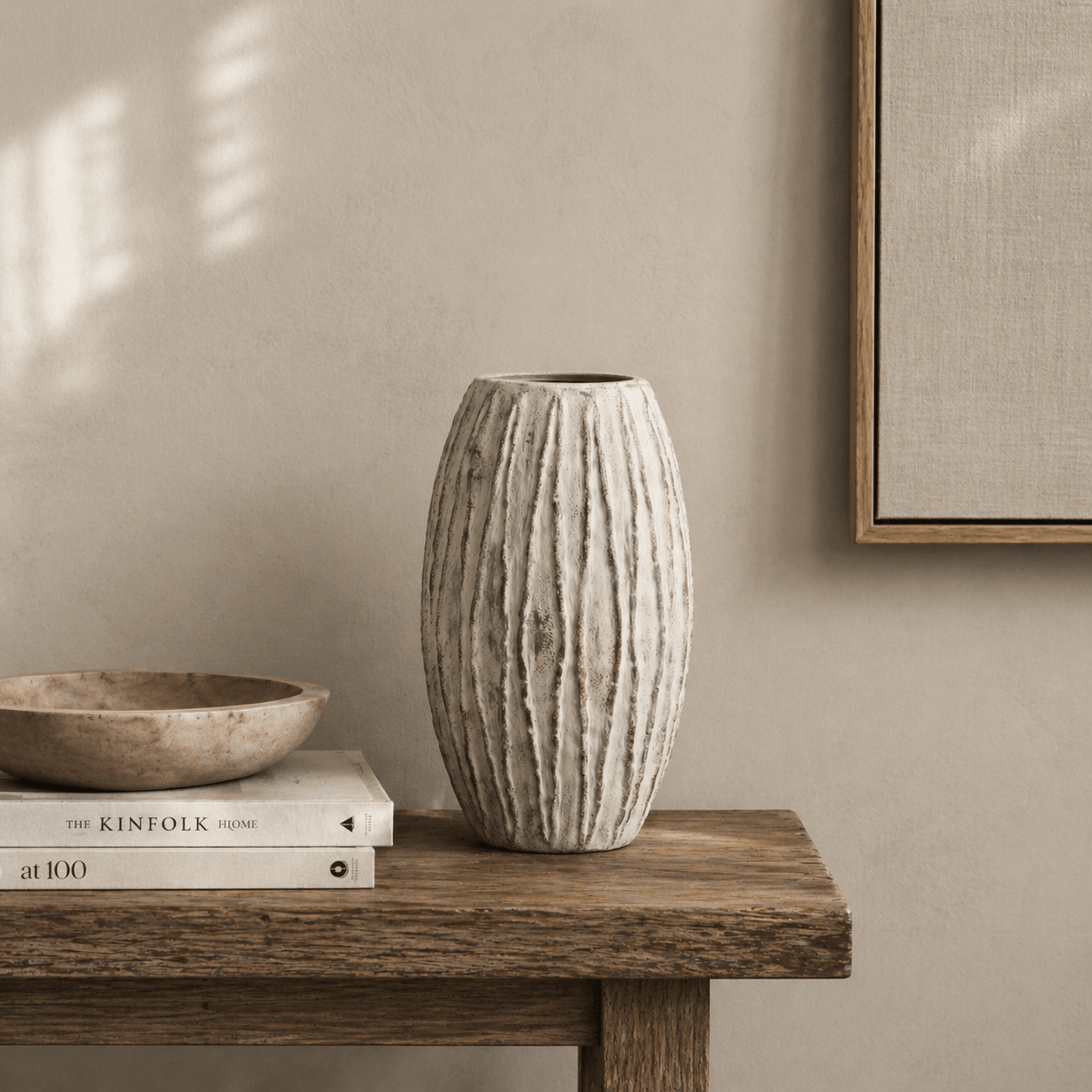 Lorenzo Large Fin Vase - Smallhill Furniture Co.