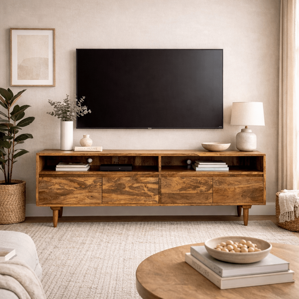 Mangowen 160cm Media Unit - Smallhill Furniture Co.