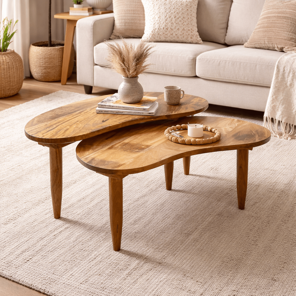 Mangowen Kidney Bean Coffee Table - Smallhill Furniture Co.