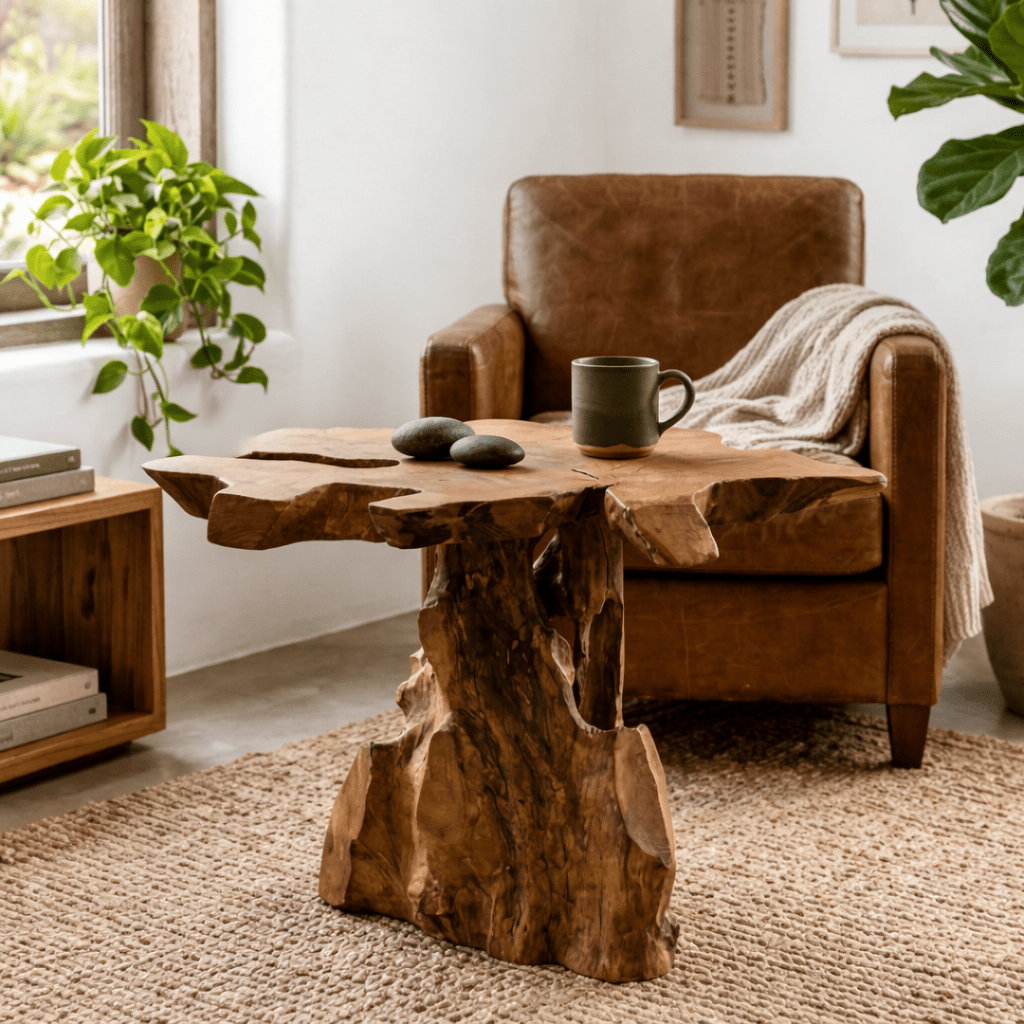 Mushroom Side Table - Smallhill Furniture Co.