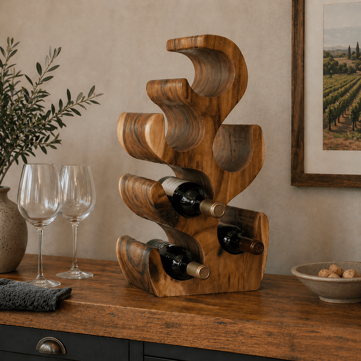 Natures Wine Tree 6 Bottle - Smallhill Furniture Co.