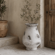 Naxos Large Antique White Vase - Smallhill Furniture Co.