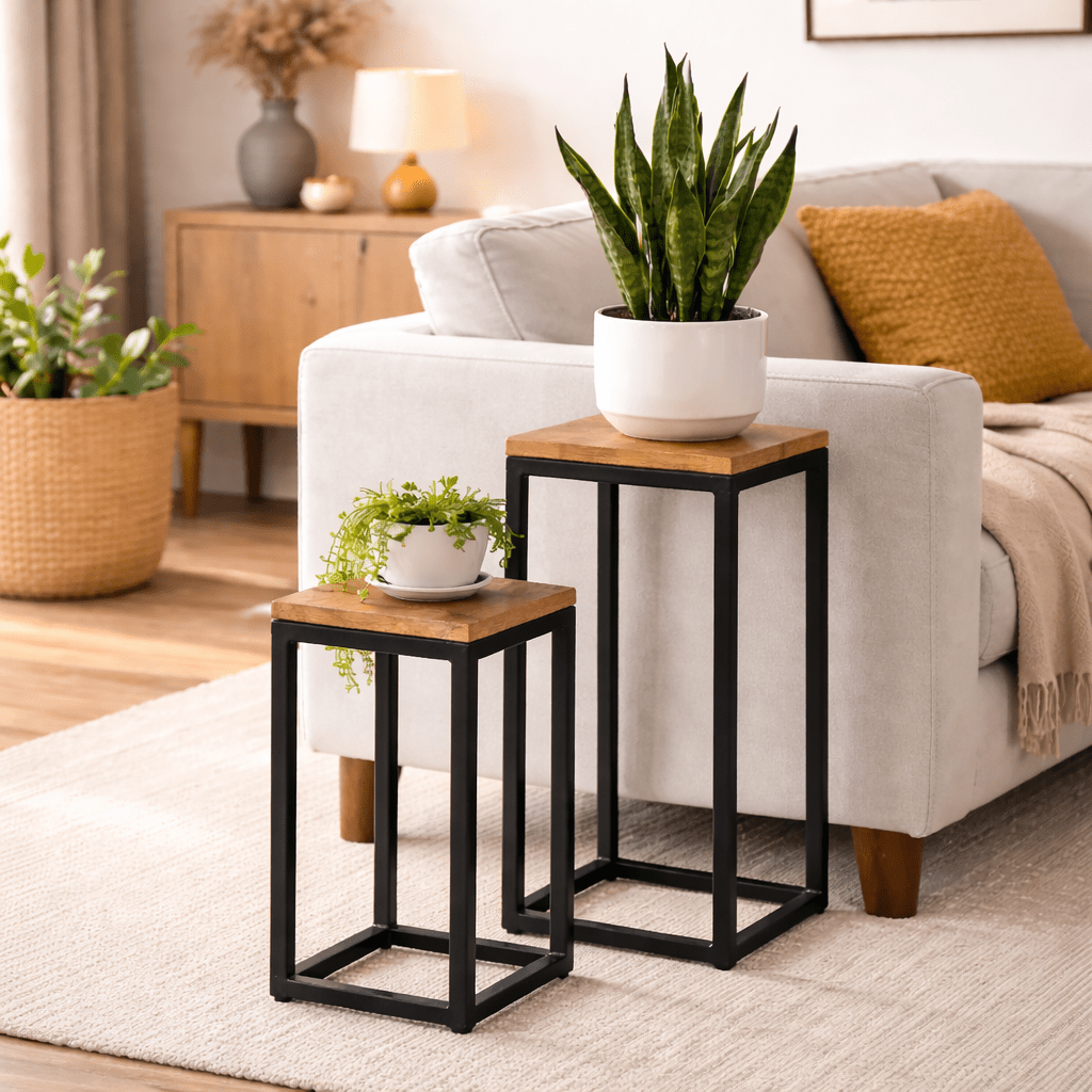 Old Empire Set Of Two Side Table - Smallhill Furniture Co.