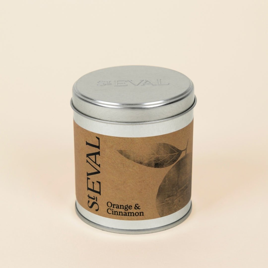Orange & Cinnamon Scented Tin Candle - Smallhill Furniture Co.