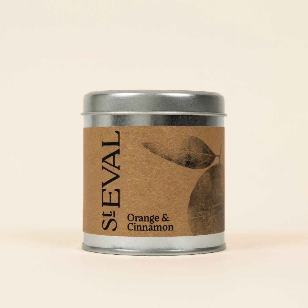 Orange & Cinnamon Scented Tin Candle - Smallhill Furniture Co.