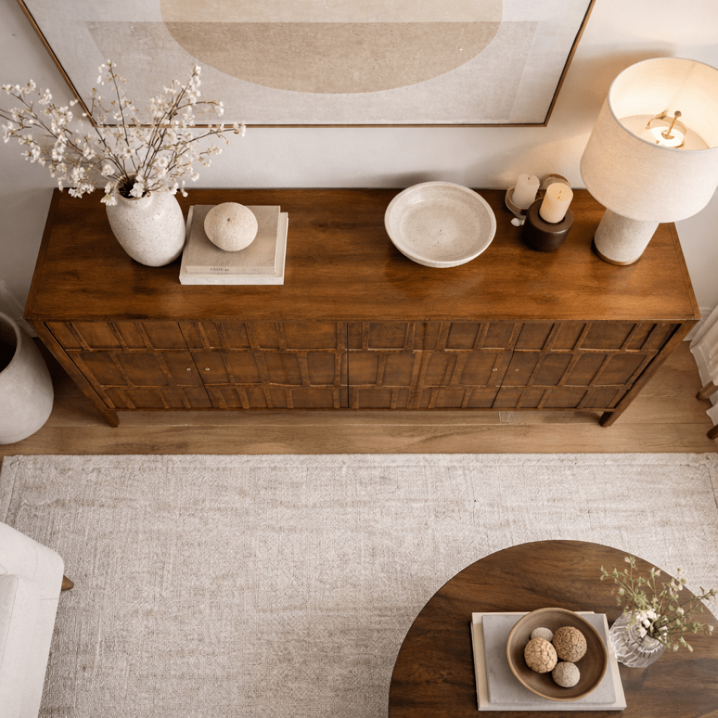 Pachar Wooden 4 Door Sideboard - Smallhill Furniture Co.