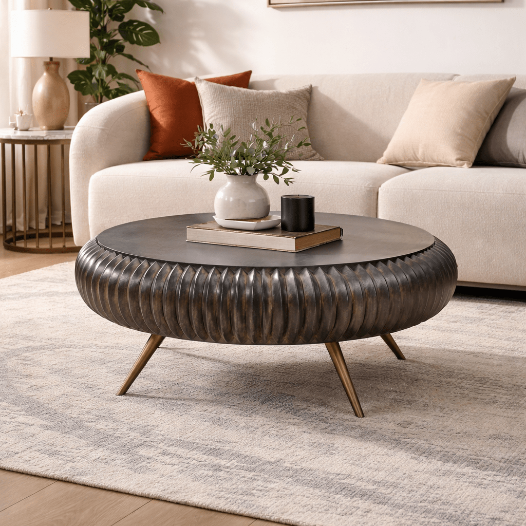 Patan Wooden 2 Drawer Coffee Table - Smallhill Furniture Co.