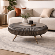 Patan Wooden 2 Drawer Coffee Table - Smallhill Furniture Co.