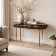 Patan Wooden Capsule 2 Drawer Console - Smallhill Furniture Co.