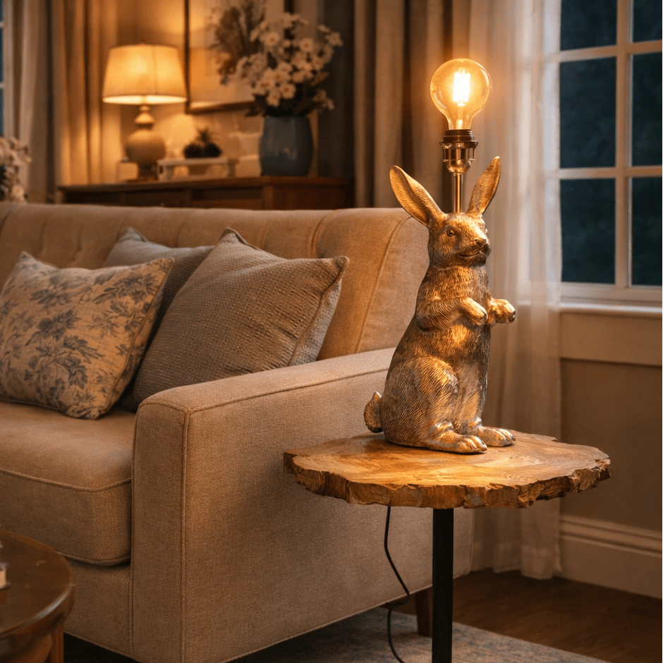 Rabbit / Hare Table Lamp - Smallhill Furniture Co.