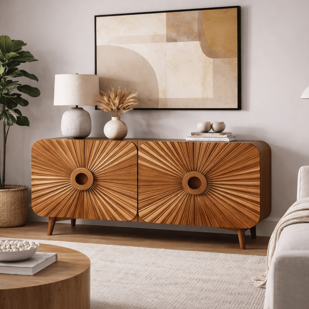Rajas Wooden Sideboard - Smallhill Furniture Co.