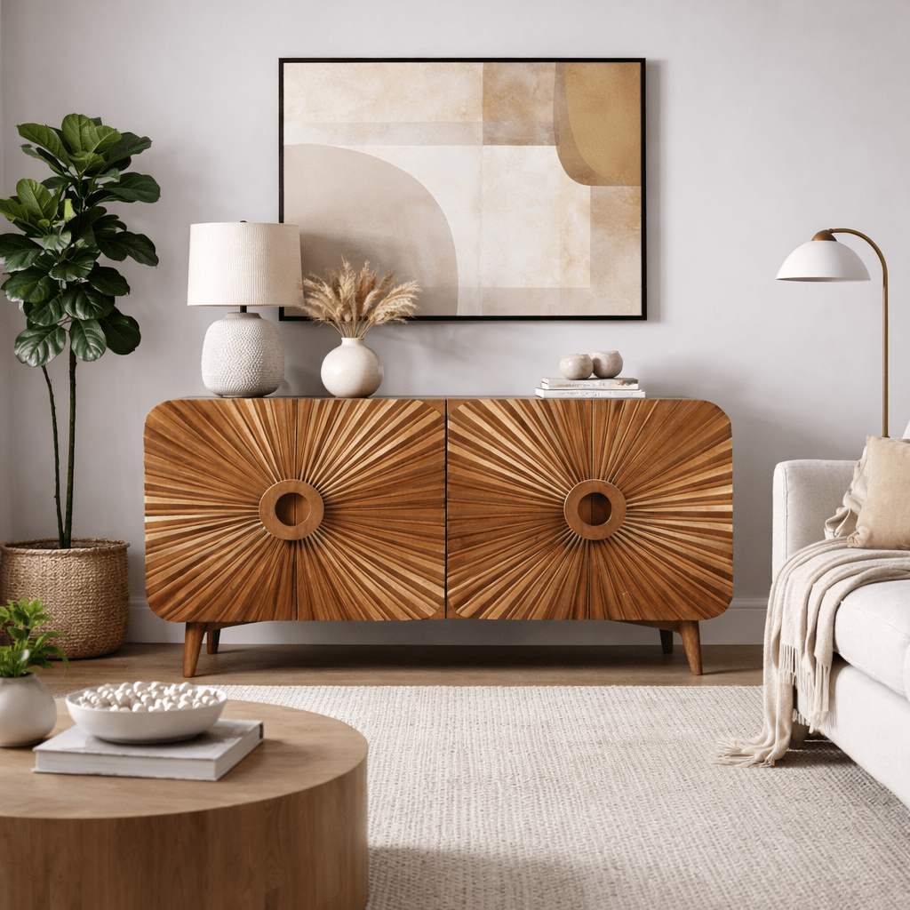Rajas Wooden Sideboard - Smallhill Furniture Co.