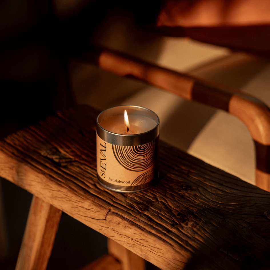 Sandalwood Scented Tin Candle - Smallhill Furniture Co.