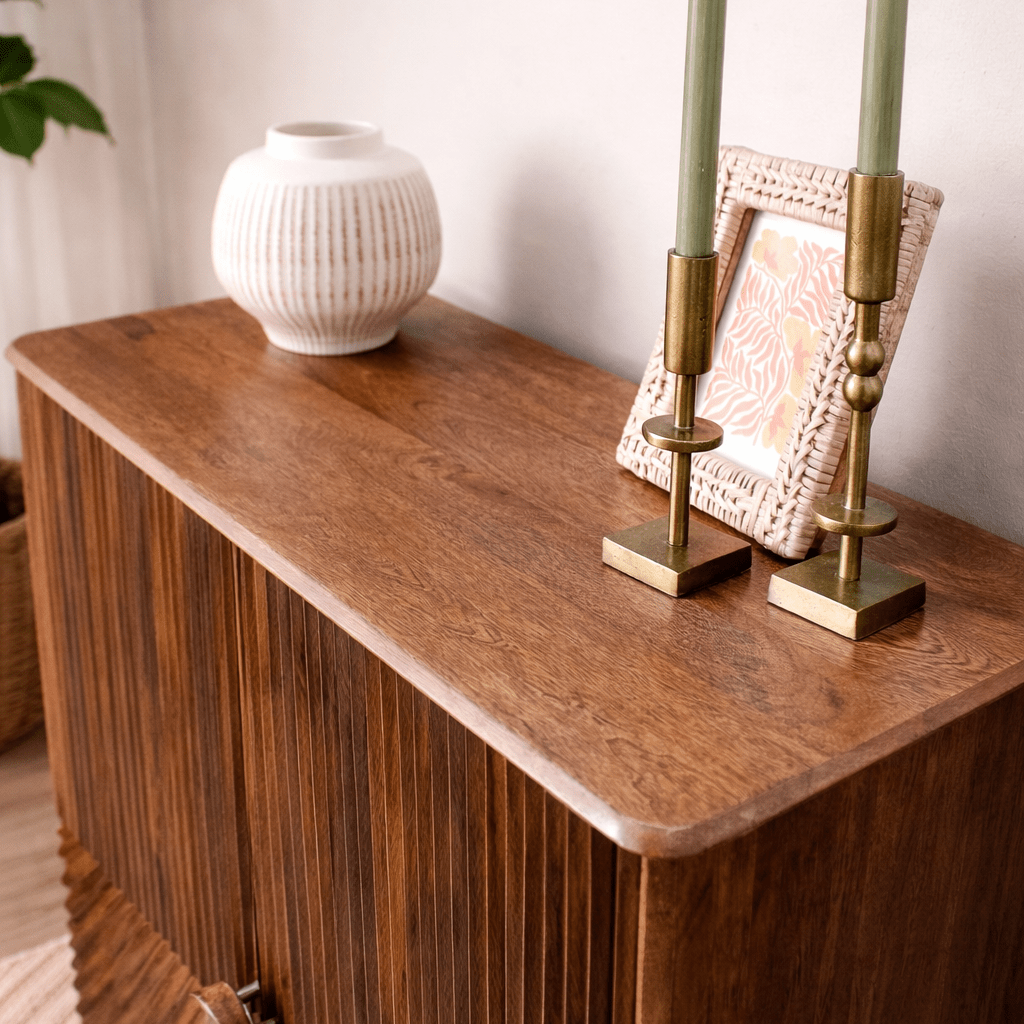 Sanpur Wooden 2 Door Cabinet - Smallhill Furniture Co.