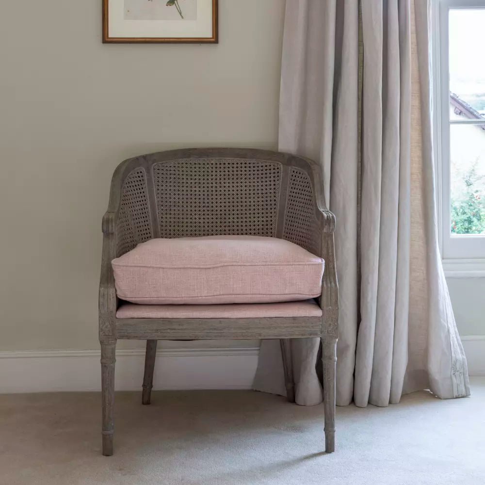 Sari Rattan Chair Powder Pink - Smallhill Furniture Co.