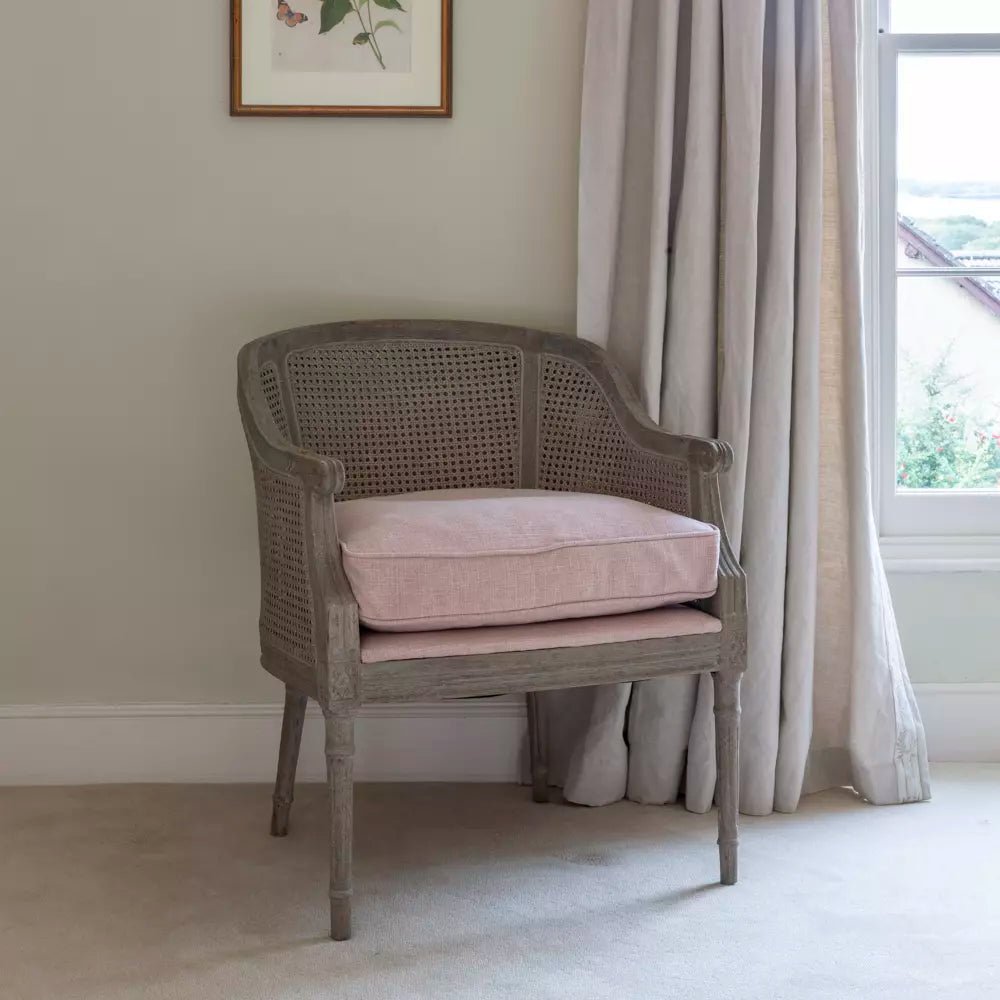 Sari Rattan Chair Powder Pink - Smallhill Furniture Co.