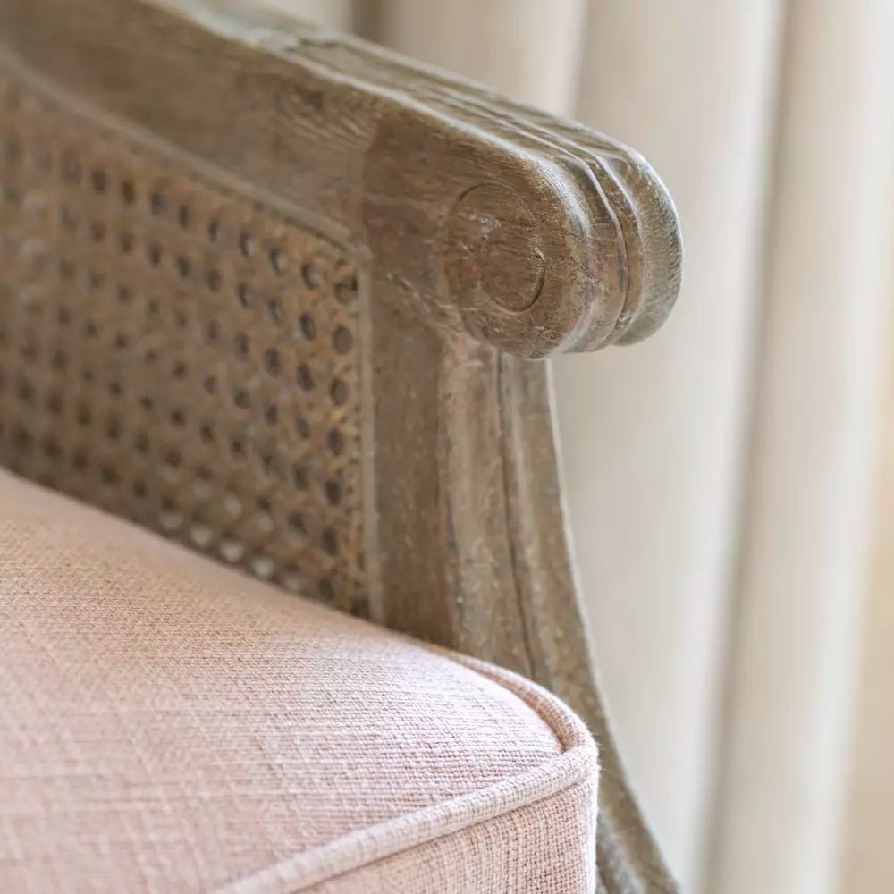 Sari Rattan Chair Powder Pink - Smallhill Furniture Co.