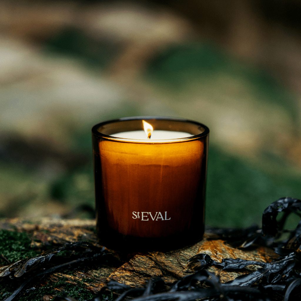 Sea Salt Amber Glass Candle - Smallhill Furniture Co.