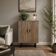 Slatted 2 Door Cabinet - Smallhill Furniture Co.