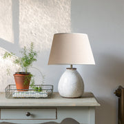 Stoneware Lamp Prima With Cream Shade - Smallhill Furniture Co.