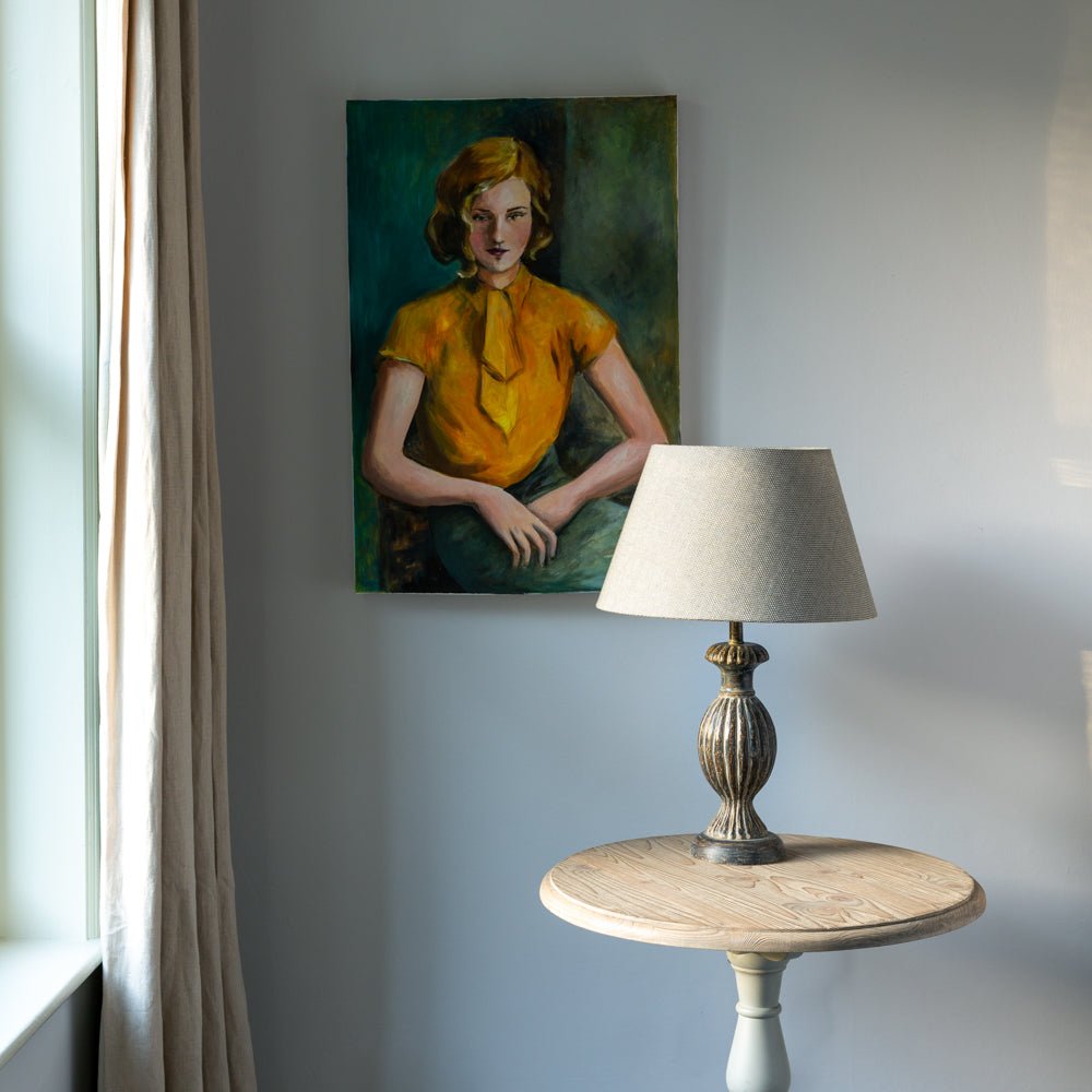 Table Lamp Amelia Stonewash Grey - Smallhill Furniture Co.
