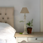 Table Lamp Beatrix French Grey With Shade - Smallhill Furniture Co.