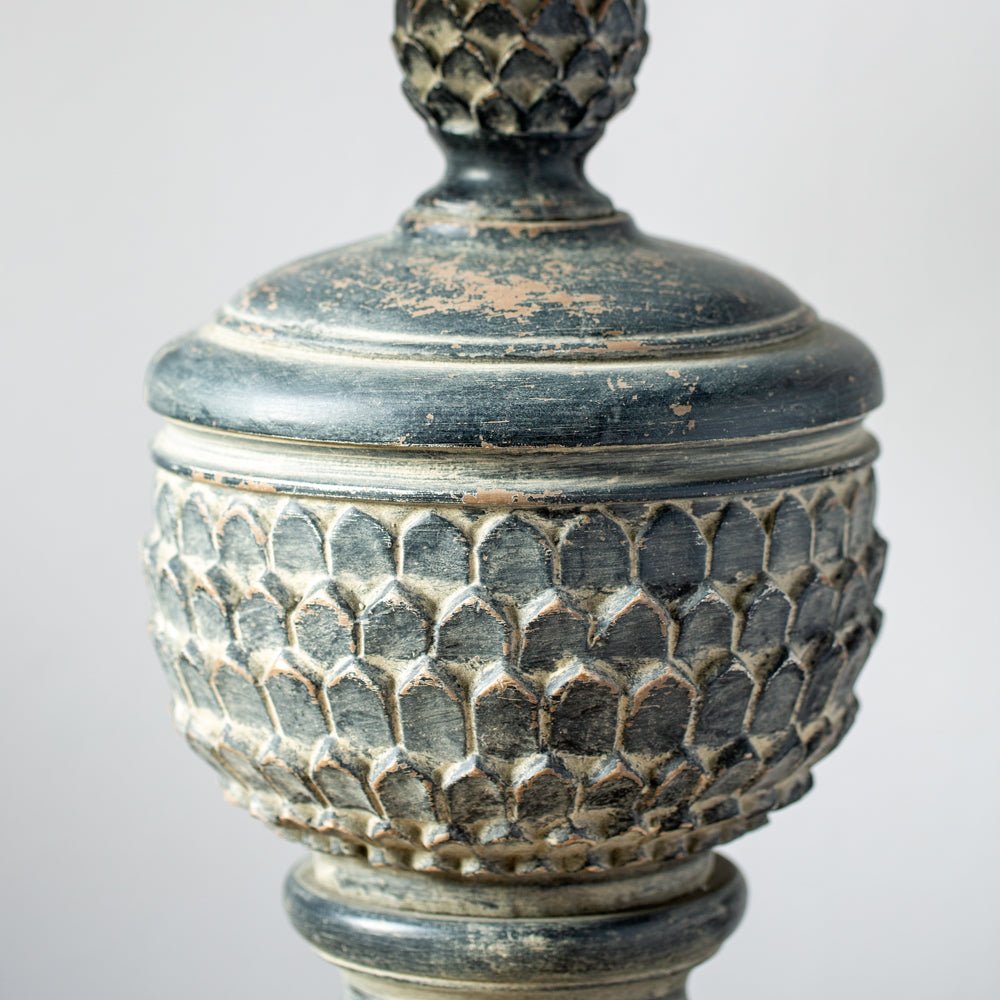 Table Lamp Jasmine Antique Black with Shade - Smallhill Furniture Co.