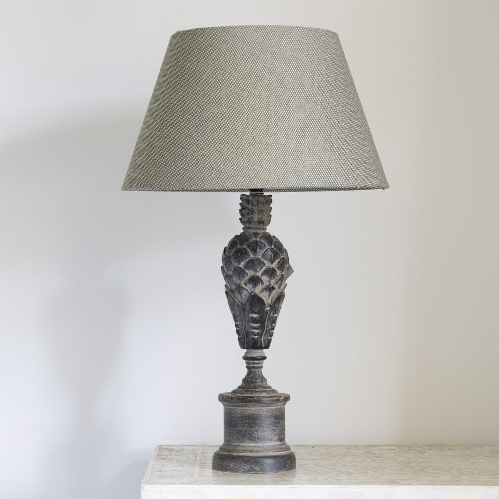 Table Lamp Lyla Flint Limewash - Smallhill Furniture Co.