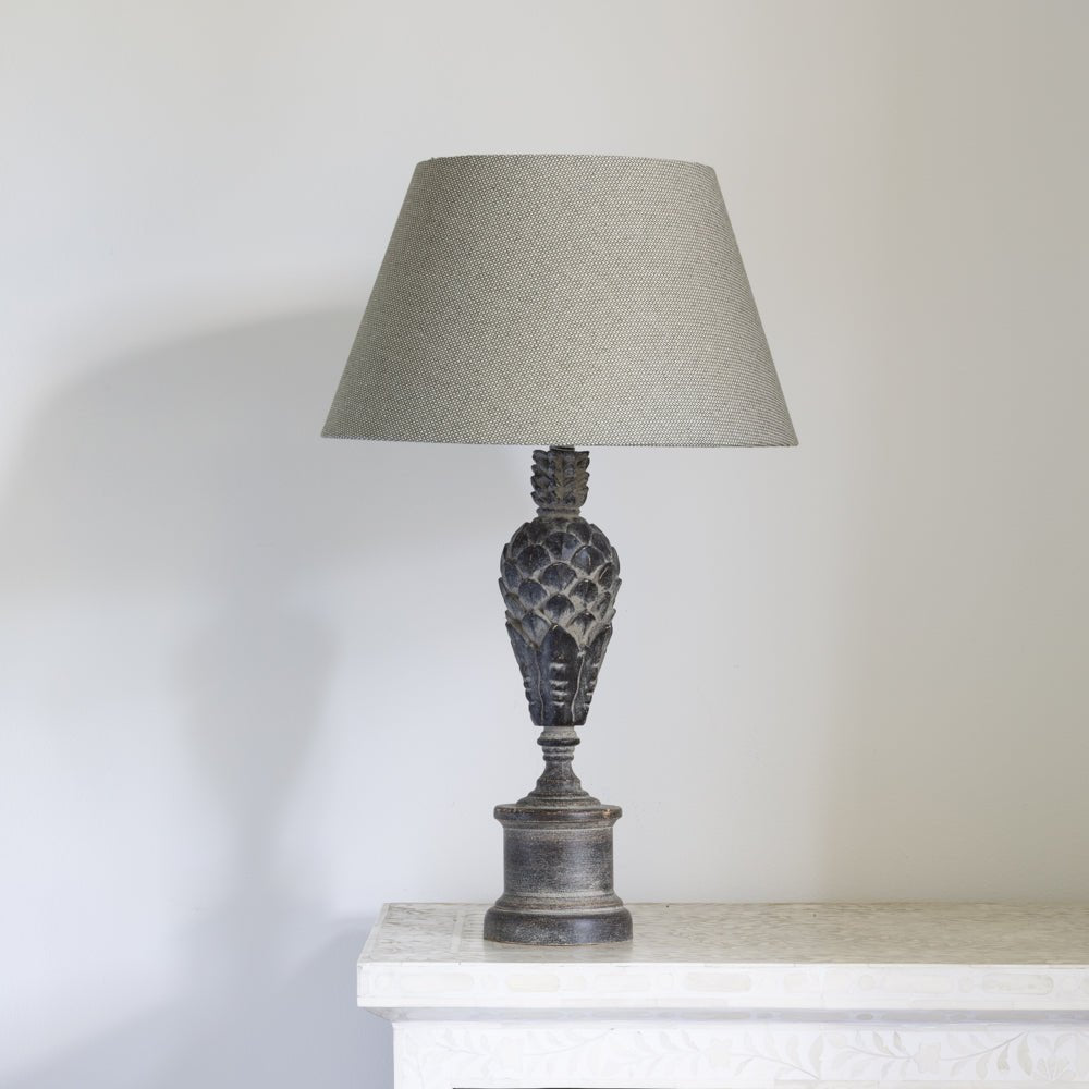 Table Lamp Lyla Flint Limewash - Smallhill Furniture Co.