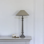 Table Lamp Mayling Antique Grey with Shade - Smallhill Furniture Co.
