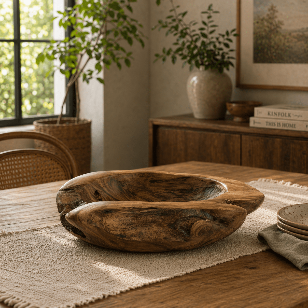 Teak Fruit Bowl (30cm) - Smallhill Furniture Co.