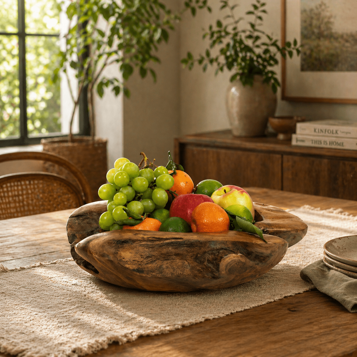 Teak Fruit Bowl (30cm) - Smallhill Furniture Co.