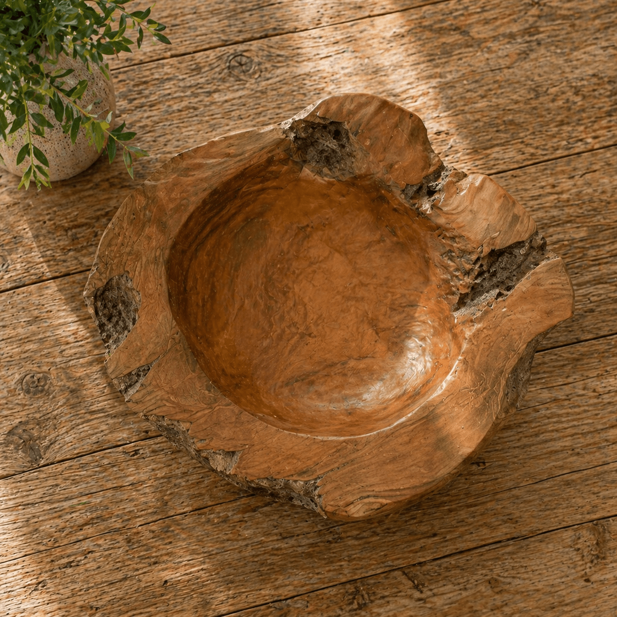 Teak Fruit Bowl (40cm) - Smallhill Furniture Co.