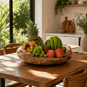 Teak Fruit Bowl (50cm) - Smallhill Furniture Co.