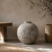 Tiber Large Stone Ceramic Vase - Smallhill Furniture Co.