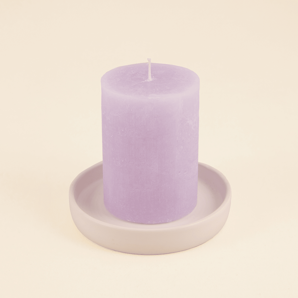 Tranquillity Fragranced Coloured Pillar Candle - Smallhill Furniture Co.