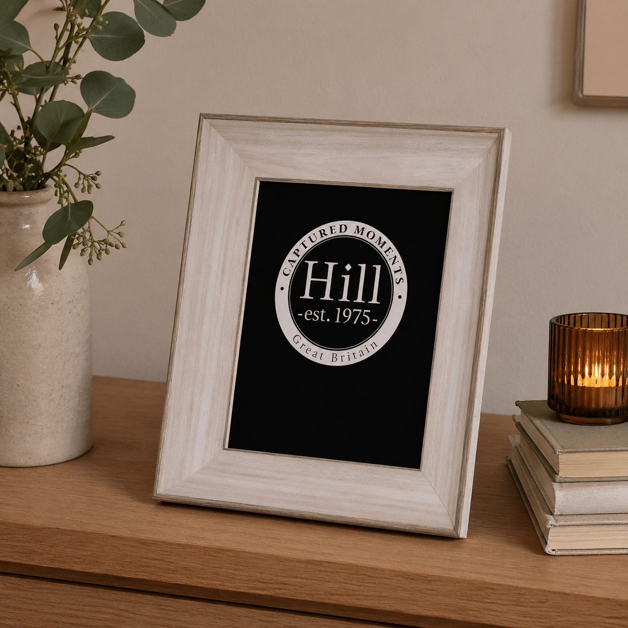 White Washed Wood Photo Frame 8X10 - Smallhill Furniture Co.