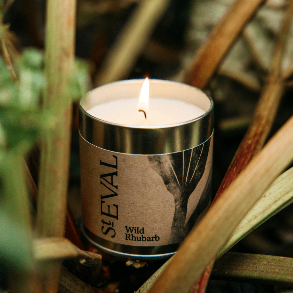 Wild Rhubarb Scented Tin Candle - Smallhill Furniture Co.