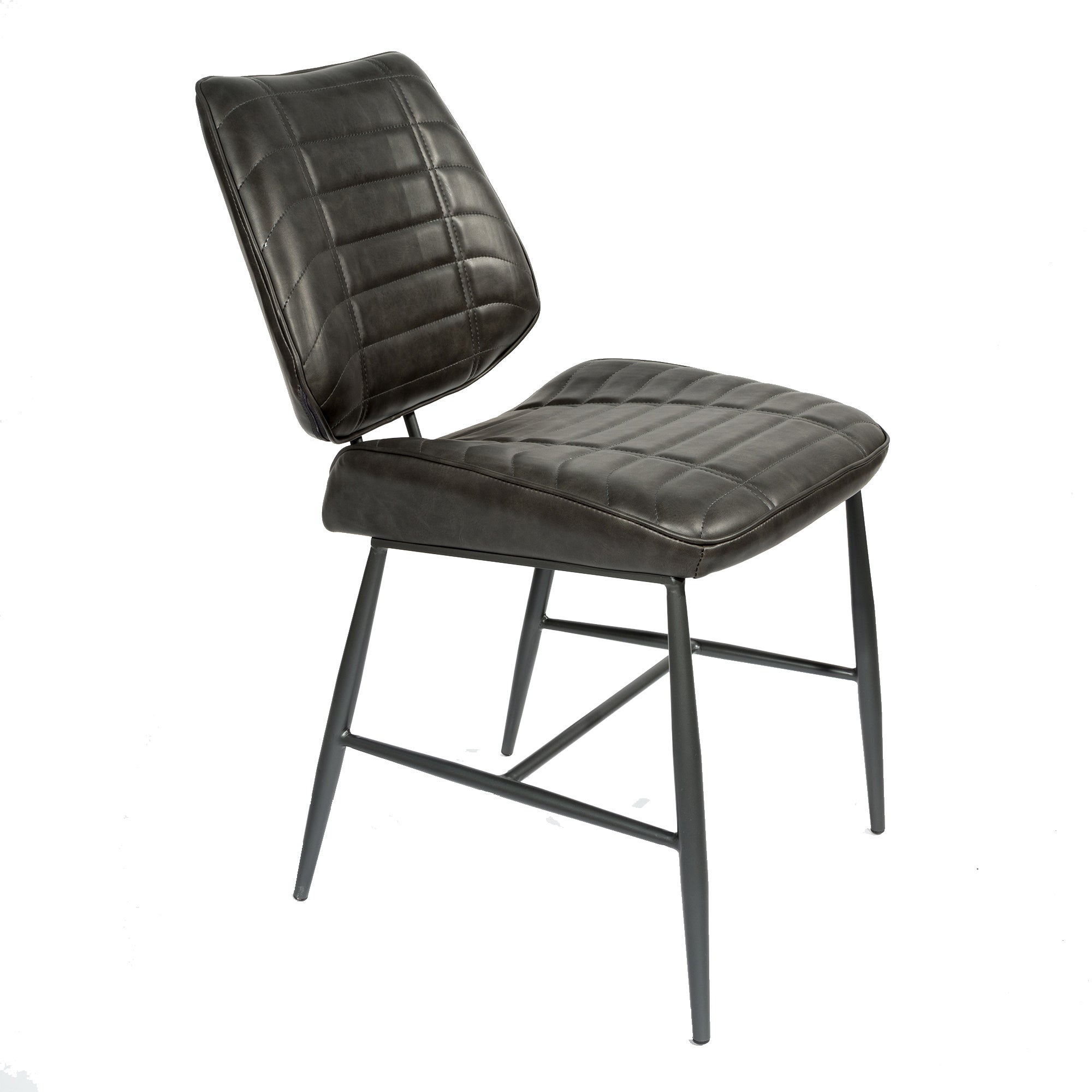 Cortina Vegan Leather Chair Grey