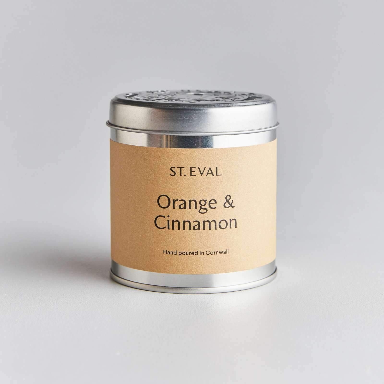 Orange & Cinnamon Scented Tin Candle - Smallhill Furniture Co.