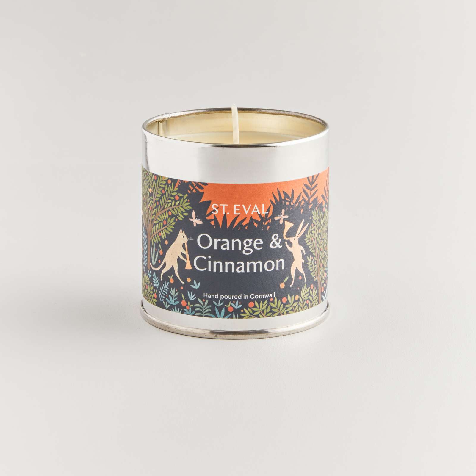 Orange & Cinnamon Scented Christmas Tin Candle
